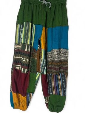 Bohemian Patchwork Lounge Pants - Multicolor